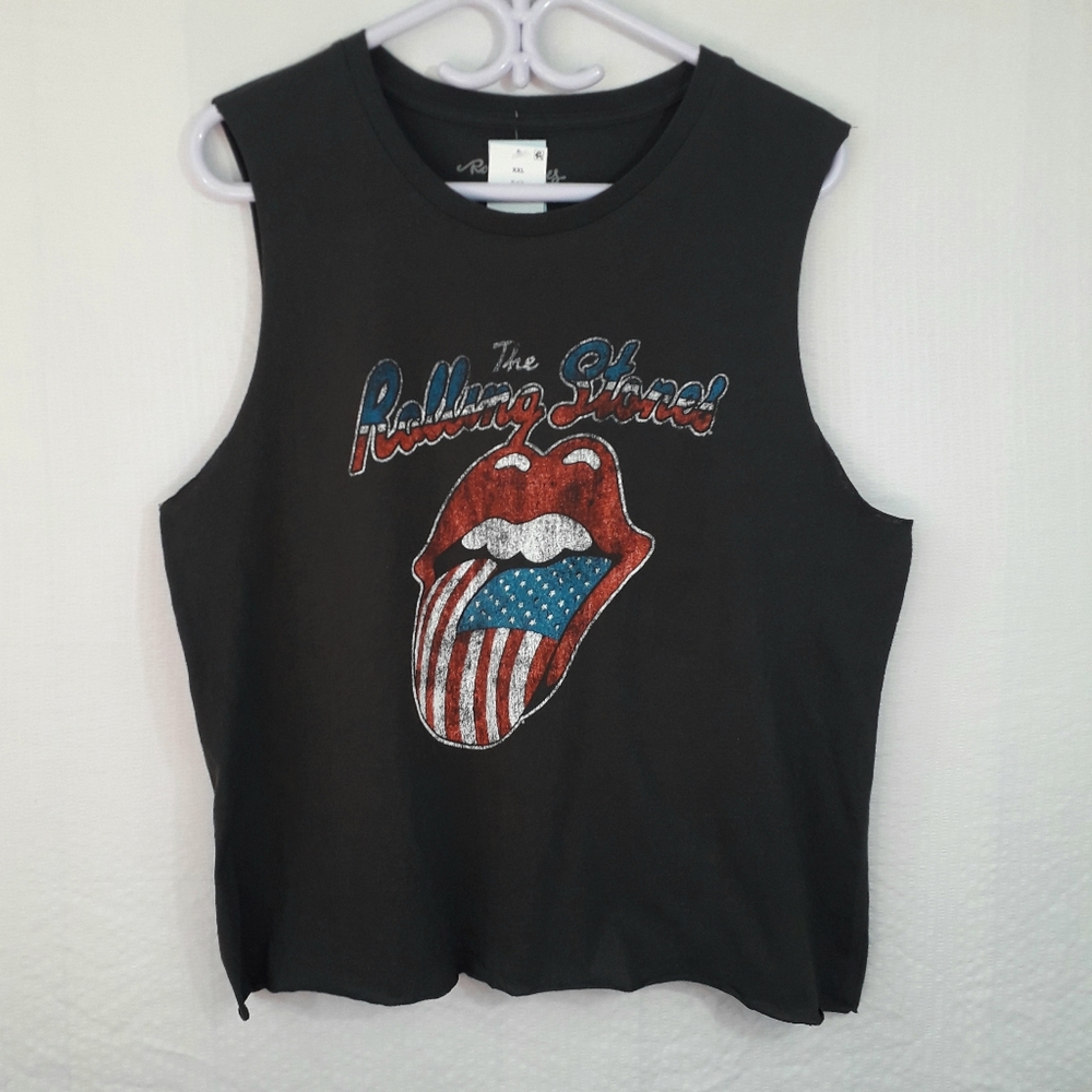 Bravado | Rolling Stones distressed band tee sleeveless tank